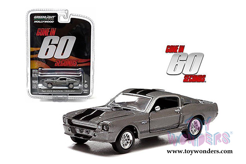 Greenlight - Eleanor&reg; Custom Ford Mustang Gone in 60 seconds (1967, 1/64 scale diecast model car, Gray) 44742
