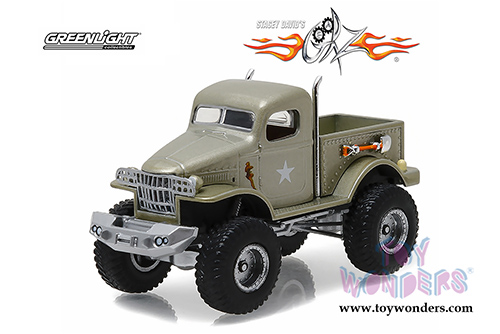 Greenlight - Hollywood Series 15 | Military 1/2 Ton 4x4 Pick Up Truck "Sgt. Rock" Stacey David's Gearz (1941, 1/64 scale diecast model car, Khaki) 44750D/48