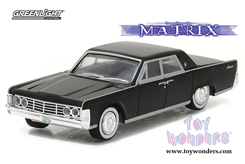 Greenlight - Hollywood Series 17 | The Matrix Lincoln Continental (1965, 1/64 scale diecast model car, Black) 44770C/48