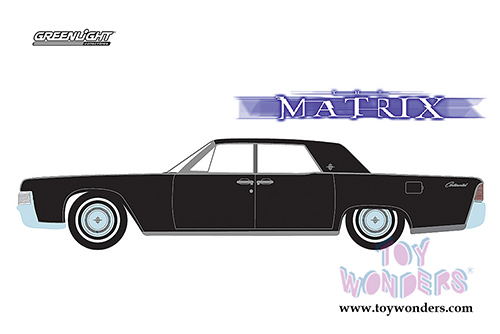 Greenlight - Hollywood Series 17 | The Matrix Lincoln Continental (1965, 1/64 scale diecast model car, Black) 44770C/48