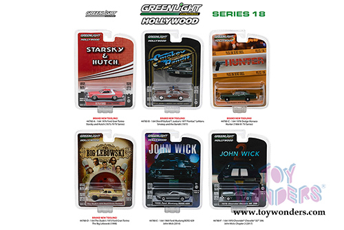 Greenlight - Hollywood Series 18 (1/64 scale diecast model car, Asstd.) 44780/48