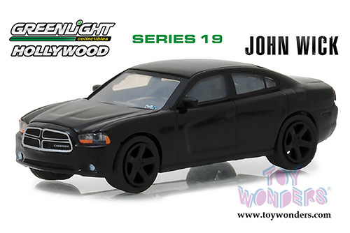 Greenlight - Hollywood Series 19 | John Wick Dodge Charger Hardtop (2011, 1/64 scale diecast model car, Black) 44790E/48