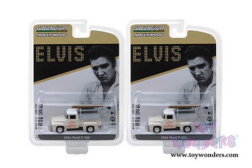 Greenlight - Hollywood Series 20 | Ford F-100 Pickup Truck Crown Electric Company Elvis Presley (1954, 1/64 scale diecast model car, Cream) 44800B/48