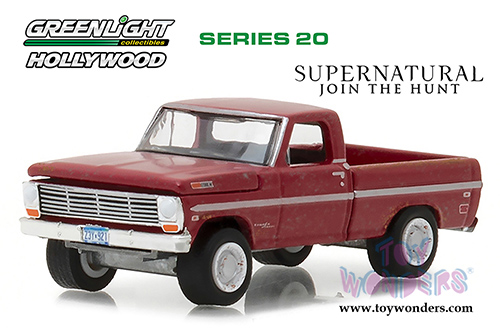 Greenlight - Hollywood Series 20 | Ford F-100 Pickup Truck Supernatural (1969, 1/64 scale diecast model car, Red) 44800F/48