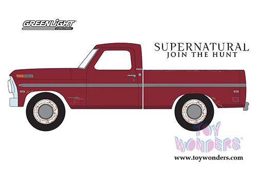 Greenlight - Hollywood Series 20 | Ford F-100 Pickup Truck Supernatural (1969, 1/64 scale diecast model car, Red) 44800F/48