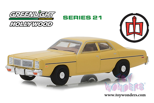 Greenlight - Hollywood Series 21 | The Greatest American Hero Dodge Monaco (1978, 1/64 scale diecast model car, Yellow) 44810A/48