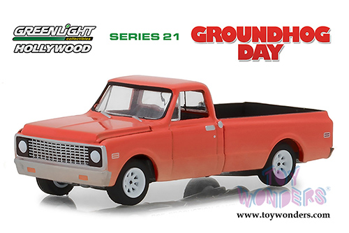 Greenlight - Hollywood Series 21 | Groundhog Day Chevrolet&reg; C-10 Pickup Truck (1971, 1/64 scale diecast model car, Orange) 44810C/48