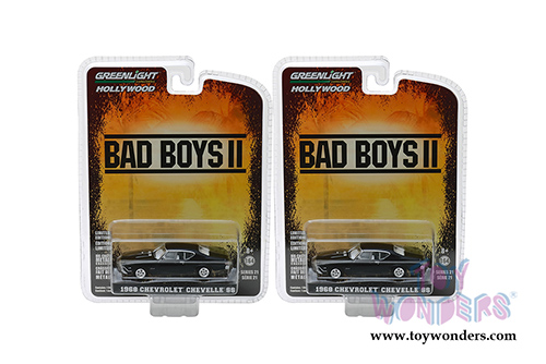 Greenlight - Hollywood Series 21 | Bad Boys II Chevrolet&reg; Chevelle&reg; SS&trade; (1968, 1/64 scale diecast model car, Black) 44810E/48