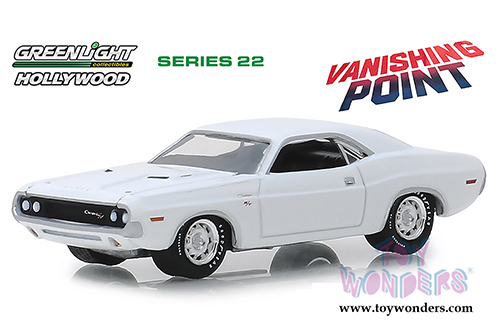 Greenlight - Hollywood Series 22 | Vanishing Point Dodge Challenger R/T (1970, 1/64 scale diecast model car, White) 44820A/48