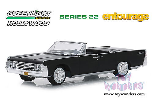 Greenlight - Hollywood Series 22 | Entourage Lincoln Continental Convertible (1965, 1/64 scale diecast model car, Black) 44820D/48