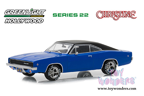 Greenlight - Hollywood Series 22 | Christine Dennis Guilder's Dodge Charger (1968, 1/64 scale diecast model car, Blue/Black) 44820E/48