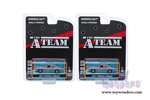 Greenlight - Hollywood Series 25 | The A Team Pontiac® LeMans® (1977, 1/64 scale diecast model car, Gray) 44850C/48
