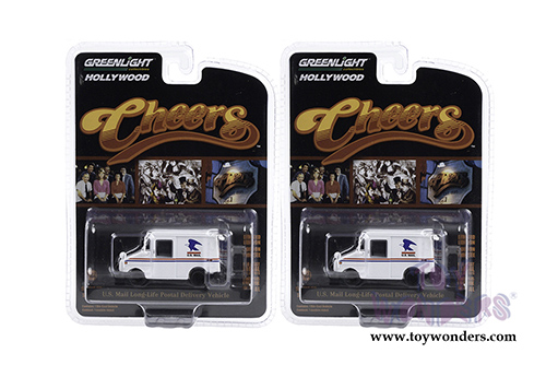 Greenlight - Hollywood Series 29 | Cliff Clavin's U.S. Mail Long-Life Postal Delivery Vehicle (LLV) - Cheers (TV Series, 1982-93) (1/64 scale diecast model car, White) 44890D/48