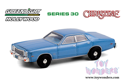 Greenlight - Hollywood Series 30 | Christine Detective Rudolph Junkin's Plymouth Fury (1977, 1/64 scale diecast model car, Blue) 44900B/48