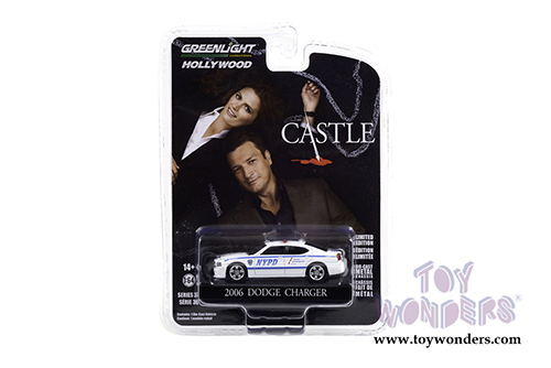 Greenlight - Hollywood Series 30 | Castle Dodge Charger New York City Police Department (NYPD) (2006, 1/64 scale diecast model car, White) 44900D/48
