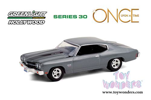 Greenlight - Hollywood Series 30 | Once Upon A Time Chevrolet&reg; Chevelle&reg; SS 454 (1970, 1/64 scale diecast model car, Dark Gray) 44900E/48