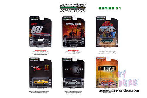 Greenlight - Hollywood Series 31 (1/64 scale diecast model car, Asstd.) 44910/48