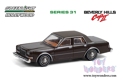 Greenlight - Hollywood Series 31 | Beverly Hills Cop II Dodge Diplomat (1982, 1/64 scale diecast model car, Brown) 44910B/48