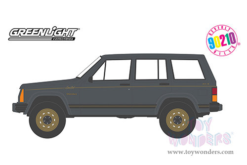 Greenlight - Hollywood Series 33 | Jeep&reg; Cherokee Limited "Beverly Hills, 90210" (1990-2000) TV Series (1988, 1/64 scale diecast model car, Gray Metallic) 44930A/48