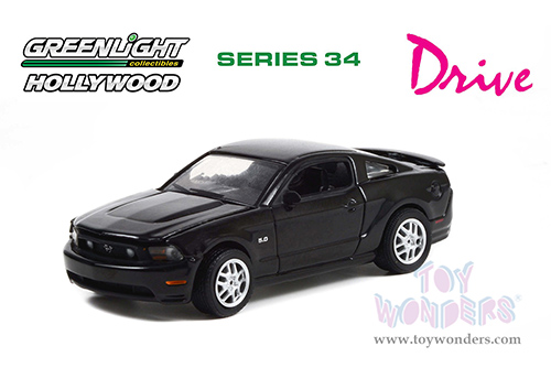 Greenlight - Hollywood Series 34 | Ford Mustang GT 5.0 - Drive (2011) (2011, 1/64 scale diecast model car, Black) 44940F/48