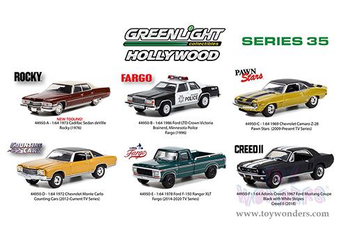 Greenlight - Hollywood Series 35 (1/64 scale diecast model car, Asstd.) 44950/48