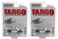 Greenlight - Hollywood Series 35 | Ford LTD Crown Victoria - Brainerd, Minnesota Police - Fargo (1996) (1986, 1/64 scale diecast model car, Black/White) 44950B/48