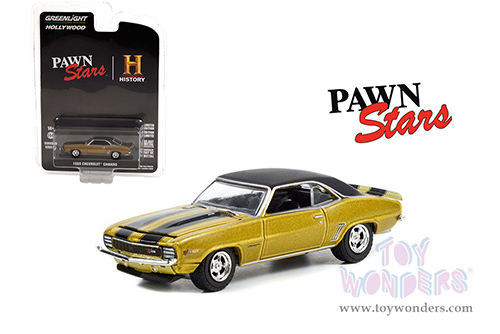 Greenlight - Hollywood Series 35 | Chevrolet&reg; Camaro Z/28 - Pawn Stars (2009-Present TV Series) (1969, 1/64 scale diecast model car, Yellow/Black) 44950C/48