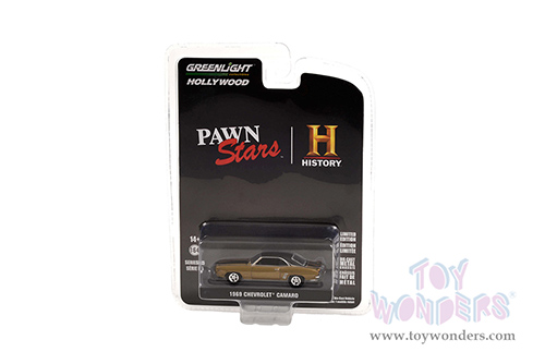 Greenlight - Hollywood Series 35 | Chevrolet&reg; Camaro Z/28 - Pawn Stars (2009-Present TV Series) (1969, 1/64 scale diecast model car, Yellow/Black) 44950C/48