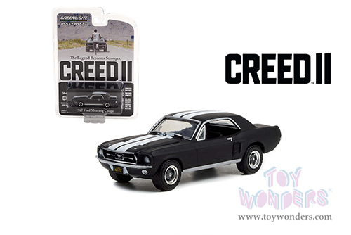 Greenlight - Hollywood Series 35 | Ford Mustang Coupe - Adonis Creed's Creed II (2018) (1967, 1/64 scale diecast model car, Black) 44950F/48