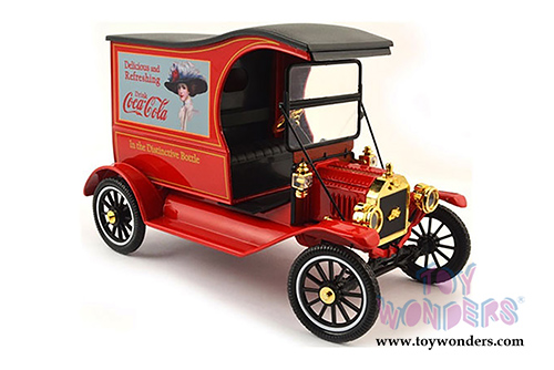 Motor City Coca-Cola - Ford Model T Cargo Van (1917, 1/18 scale diecast model car, Red) 449804