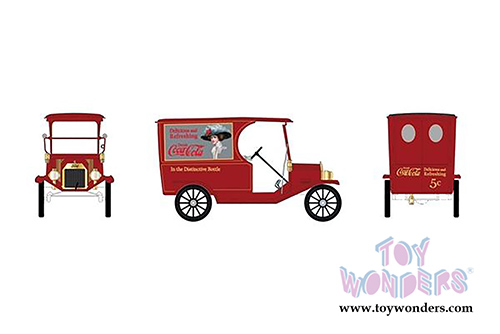 Motor City Coca-Cola - Ford Model T Cargo Van (1917, 1/18 scale diecast model car, Red) 449804