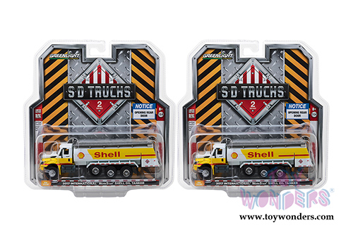 Greenlight - S.D. Trucks Series 2 | International WorkStar Tanker Truck Shell Oil (2017, 1/64 scale diecast model car, White/Yellow) 45020C/48