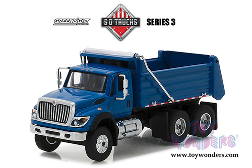 Greenlight - S.D. Trucks Series 3 | International&reg; WorkStar&reg; Construction Dump Truck (2017, 1/64 scale diecast model car, Blue) 45030A/48