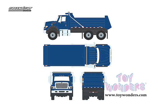 Greenlight - S.D. Trucks Series 3 | International&reg; WorkStar&reg; Construction Dump Truck (2017, 1/64 scale diecast model car, Blue) 45030A/48