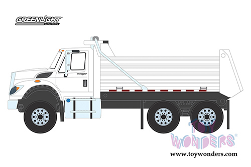 Greenlight - S.D. Trucks Series 4 | International WorkStar&reg; Dump Truck (2018, 1/64 scale diecast model car, White) 45040A/48