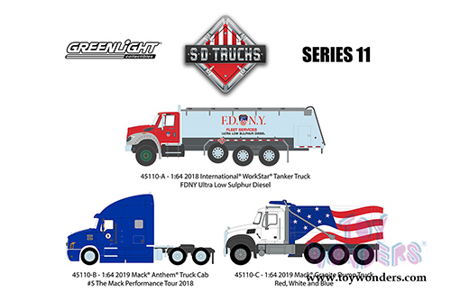 Greenlight - S.D. Trucks Series 11 (1/64 scale diecast model car, Asstd.) 45110/48