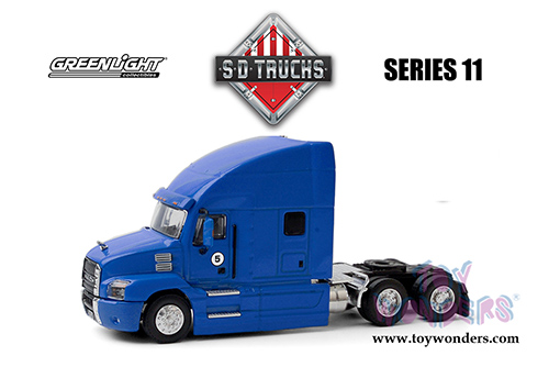 Greenlight - S.D. Trucks Series 11 | Mack&reg; Anthem&reg; Truck Cab (2019, 1/64 scale diecast model car, #5 Blue) 45110B/48