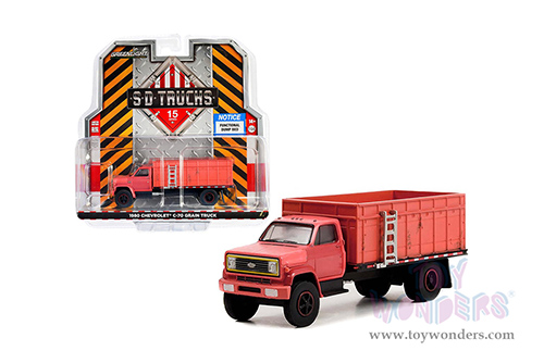 Greenlight - S.D. Trucks Series 15 | Chevrolet&reg; C-70 Grain Truck (Weathered) (1980, 1/64 scale diecast model car, Red) 45150A/48