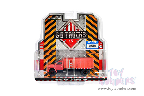 Greenlight - S.D. Trucks Series 15 | Chevrolet&reg; C-70 Grain Truck (Weathered) (1980, 1/64 scale diecast model car, Red) 45150A/48