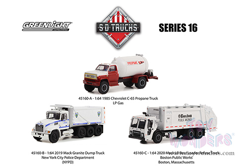Greenlight - S.D. Trucks Series 16 (1/64 scale diecast model car, Asstd.) 45160/48