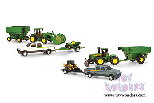 Tomy John Deere - John Deere Mega Hauling Set Assortment (Hard plastic and diecast model car, Asstd.) 45363