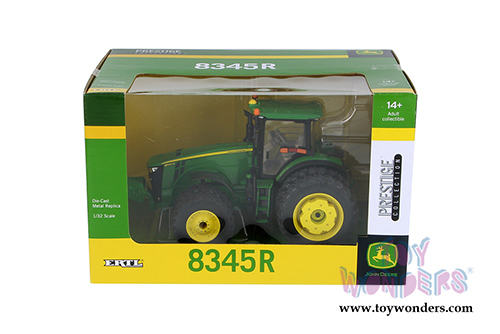 Tomy ERTL Prestige John Deere - 8345R Tractor (1/16 scale diecast model car, Green) 45473