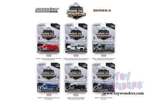Greenlight - Dually Drivers Series 3 (1/64 scale diecast model car, Asstd.) 46030/48