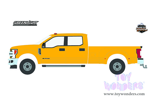 Greenlight - Dually Drivers Series 9 | Ford F-350 Dually Pickup Truck School Bus Yellow (2019, 1/64 scale diecast model car, Yellow) 46090D/48