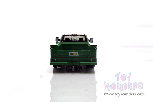 Greenlight - Dually Drivers Series 10 | Chevrolet® Silverado 3500HD Dually Service Truck - Waste Management (2018, 1/64 scale diecast model car, White and Green) 46100C/48