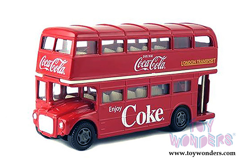 Motor City Coca-Cola - Coke Routemaster London Double Decker Bus (1960, 1:64 scale diecast model car, Red) 464001 MAP: $16.99