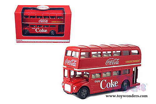 Motor City Coca-Cola - Coke Routemaster London Double Decker Bus (1960, 1:64 scale diecast model car, Red) 464001 MAP: $16.99