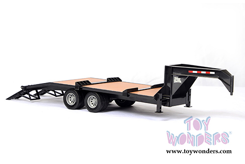 Tomy ERTL Big Farm - Case IH Ram 3500 Pickup Truck in Red with Gooseneck Trailer and Scout XL Diesel UTV (1/16 scale sturdy plastic model car, Red) 46456