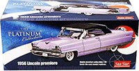 Show product details for Sun Star Platinum - Lincoln Premiere Closed Convertible (1956, 1/18 scale diecast cars, Wisteria w/ Black Roof) 4646