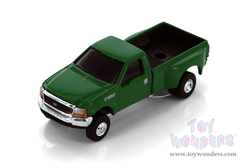 Tomy ERTL - Ford 350 Pickup (1/64 scale die cast model car, Green and White) 46582C